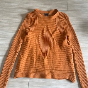 Burnt Orange Long Sleeve Sweater